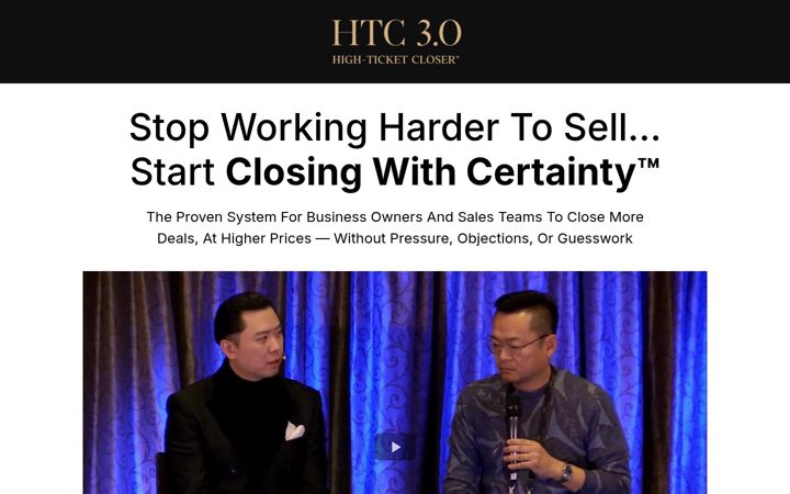 Screenshot of highticketcloser.com
