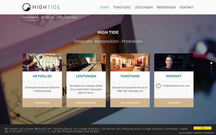 Screenshot of hightide-studio.com