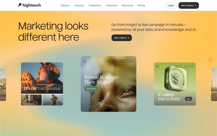 Screenshot of hightouch.com