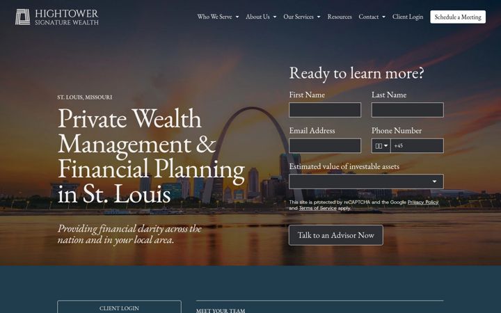 Screenshot of hightowerstlouis.com