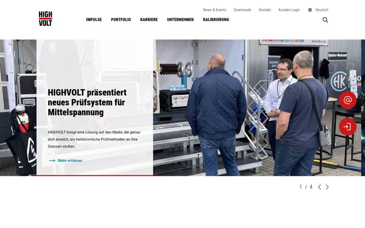 Screenshot of highvolt.com