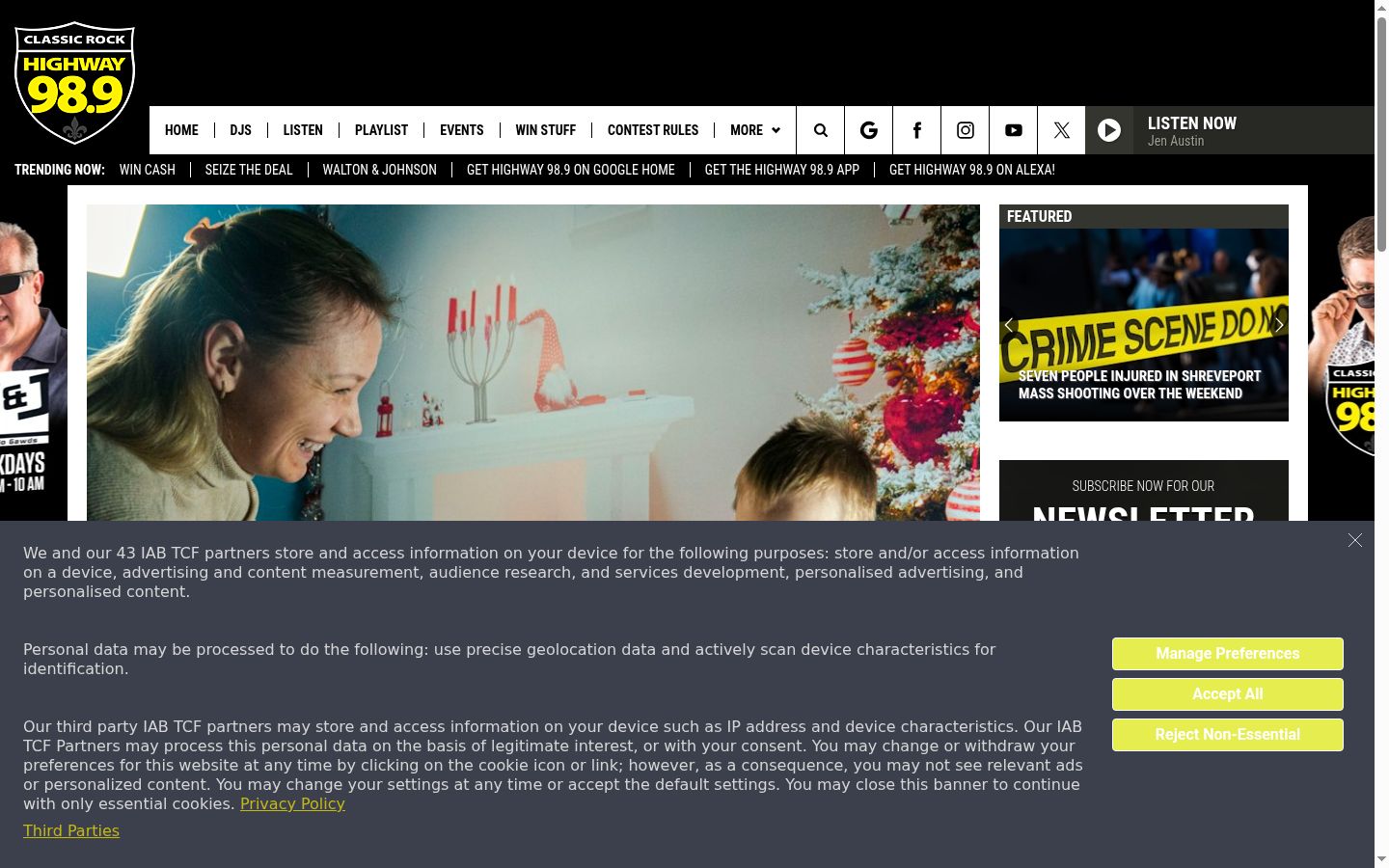 Screenshot tal-banner tal-kunsens muri qabel kwalunkwe interazzjoni