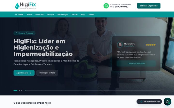 Screenshot of higifix.com.br