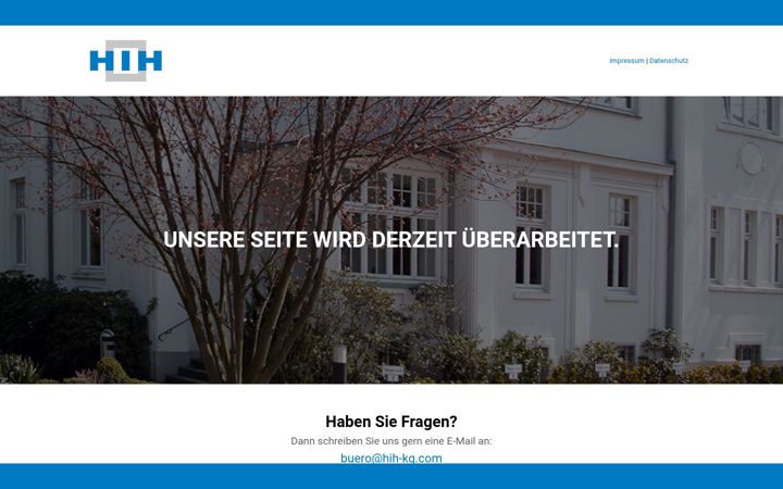 Screenshot von hih-kg.com