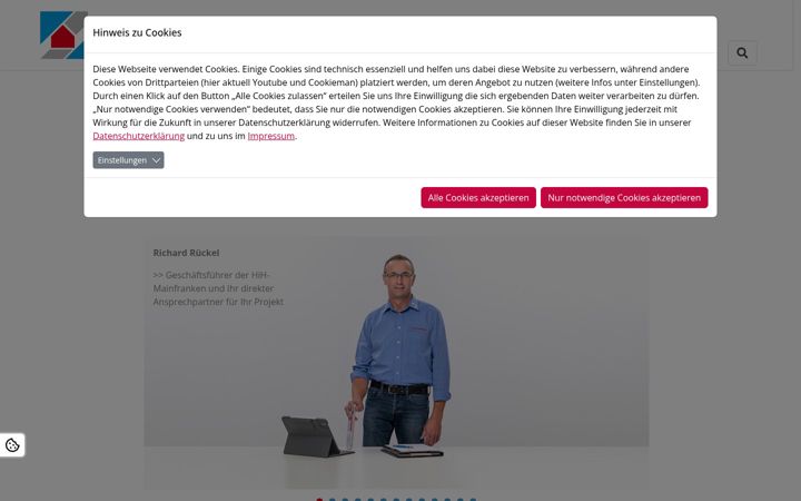 Screenshot of hih-mainfranken.de