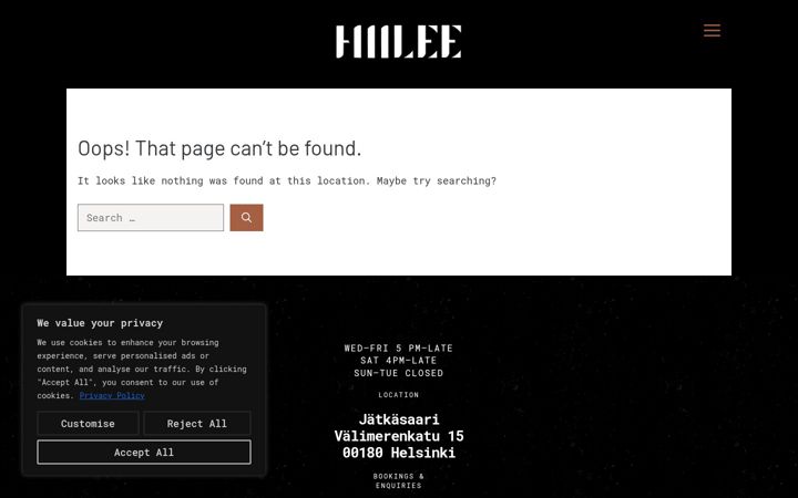 Screenshot of hiilee.fi