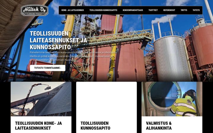 Screenshot of hiiltek.fi