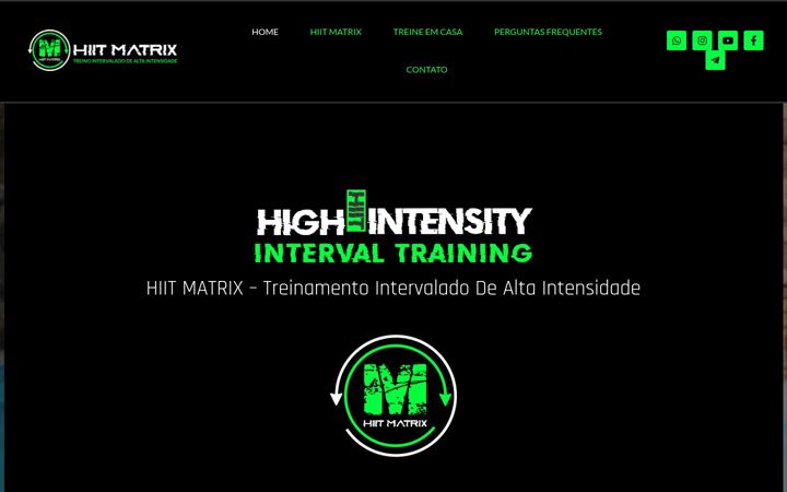 Screenshot of hiitmatrix.com.br
