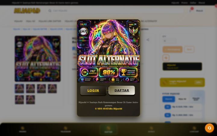 Screenshot of hijau4d.org