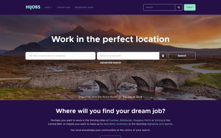 Screenshot of hijobs.net