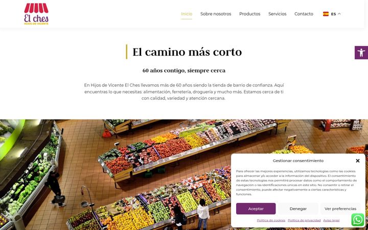 Screenshot of hijosdevicenteelches.com