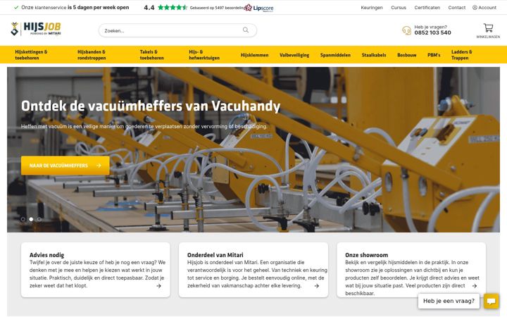 Screenshot of hijsjob.nl