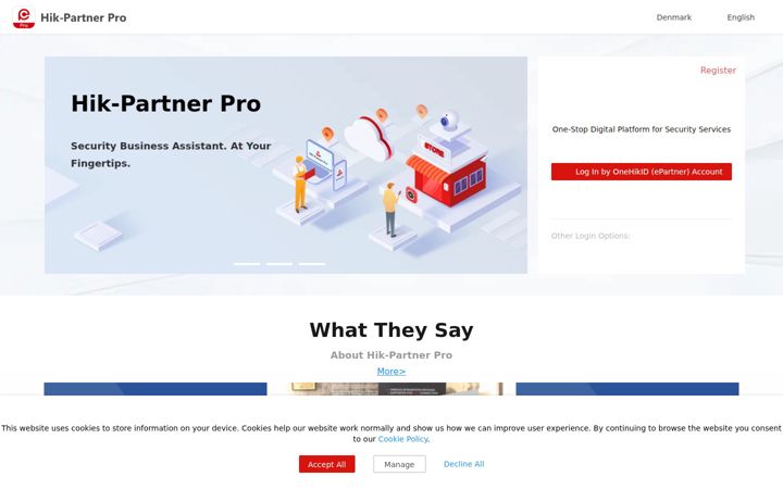 Skjermbilde av hik-proconnect.com