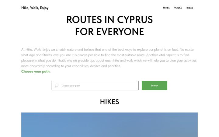 Screenshot of hikewalkenjoy.com