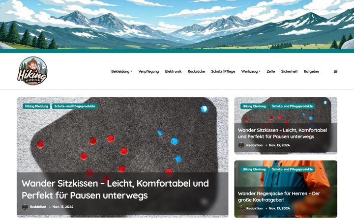 Screenshot of hiking-ausruestung.de