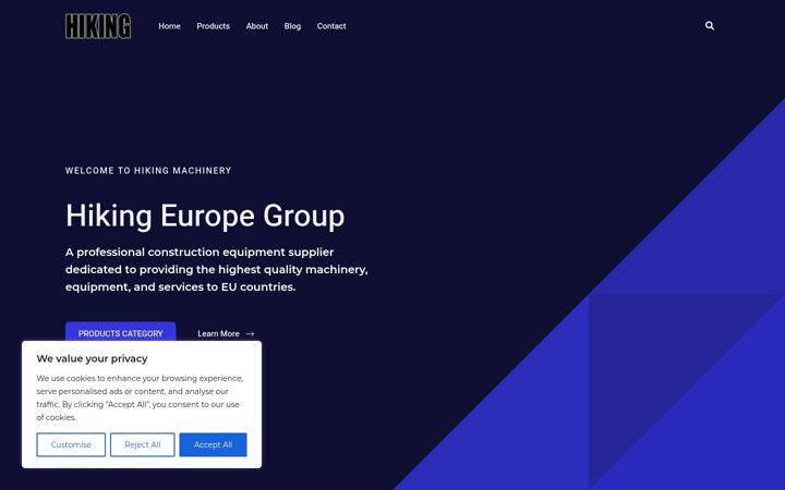 Screenshot of hikingmach.eu