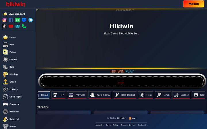 Screenshot of hikiwin.org