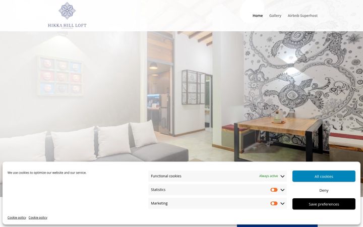 Screenshot of hikkahillloft.com