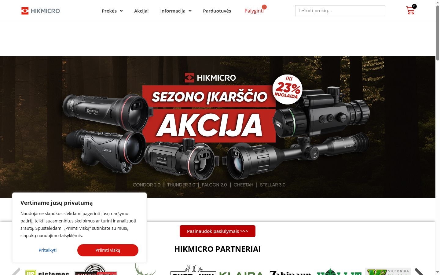 Screenshot des Einwilligungsbanners vor jeglicher Interaktion