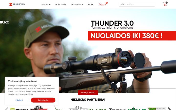 Screenshot di hikmicro.lt