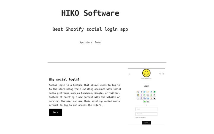 Screenshot of hiko.link