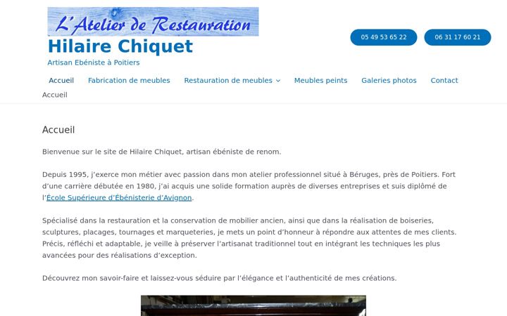 Screenshot of hilaire-chiquet.com