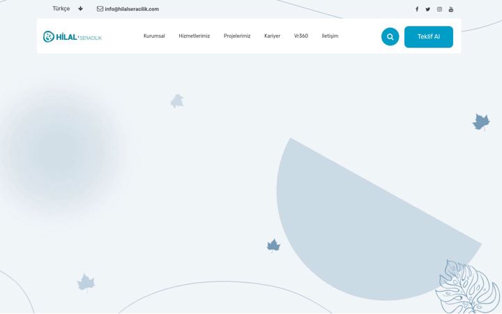 Screenshot of hilalseracilik.com