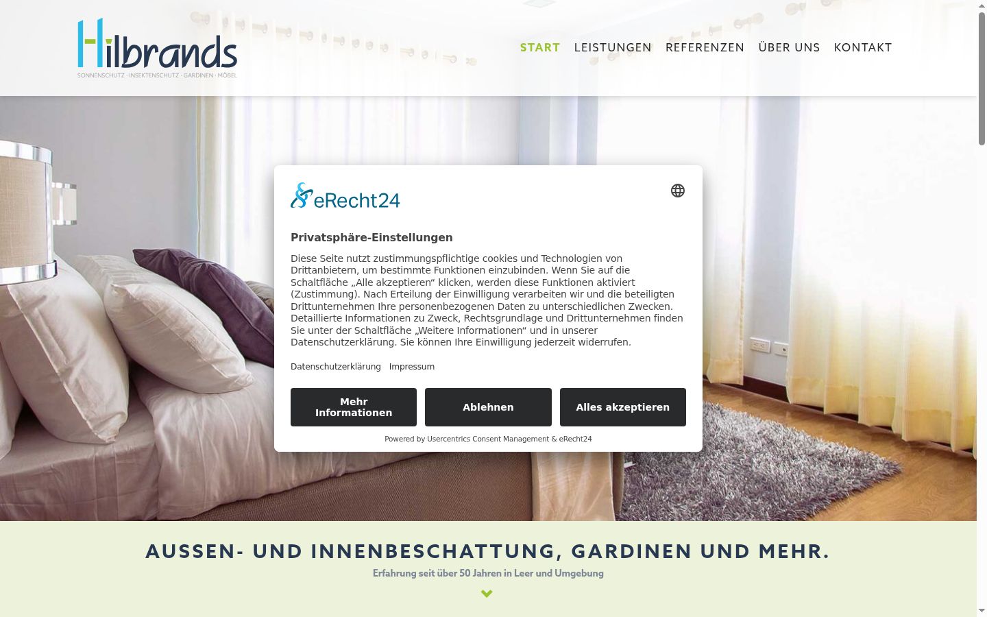Screenshot tal-banner tal-kunsens muri qabel kwalunkwe interazzjoni