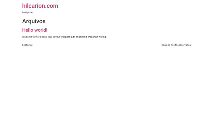 Screenshot of hilcarion.com