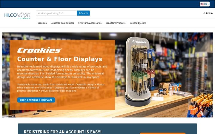 Screenshot of hilcovisionoutdoor.com