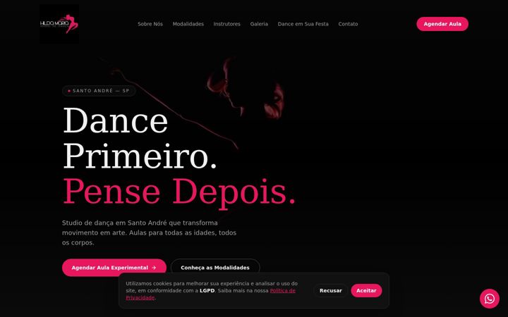 Screenshot of hildamariadancas.com