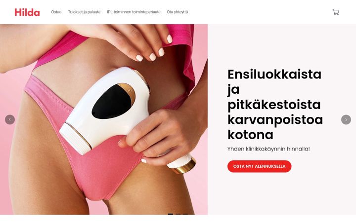 Screenshot of hildashop.fi