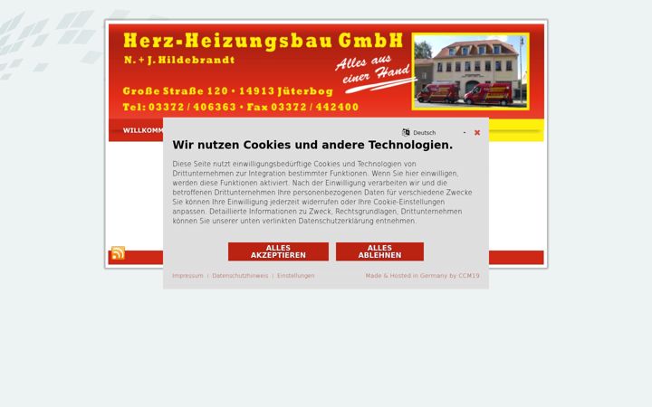 Screenshot of hildebrandt-heizungsbau.de