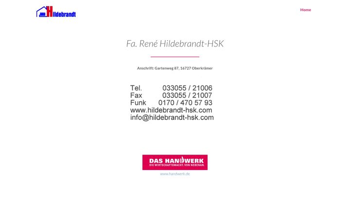 Screenshot of hildebrandt-hsk.com