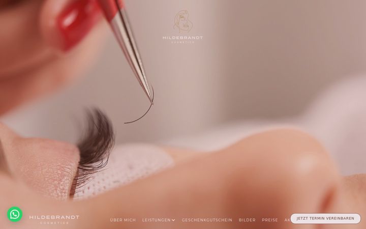 Screenshot of hildebrandtcosmetics.de