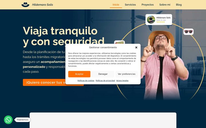 Screenshot of hildemarosolis.com