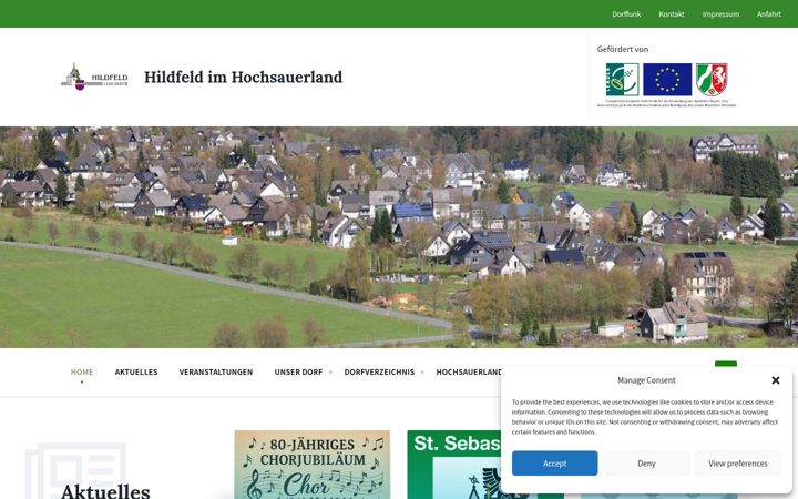 Screenshot of hildfeld.de