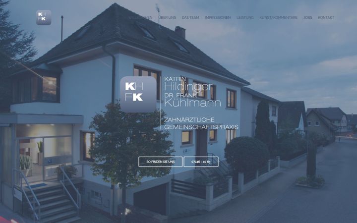 Screenshot of hildinger-kuehlmann.de