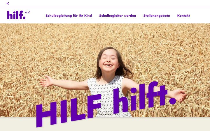 Screenshot of hilf-ev.de