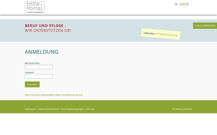 Skærmbillede af hilfeportal.de