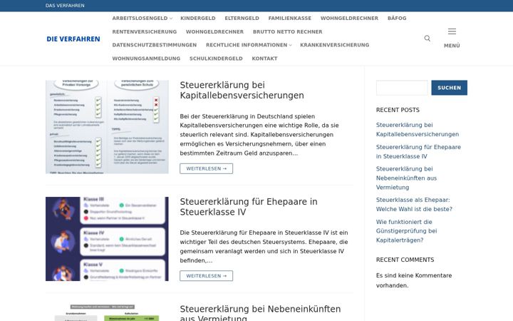 Screenshot of hilfeverfahren.com
