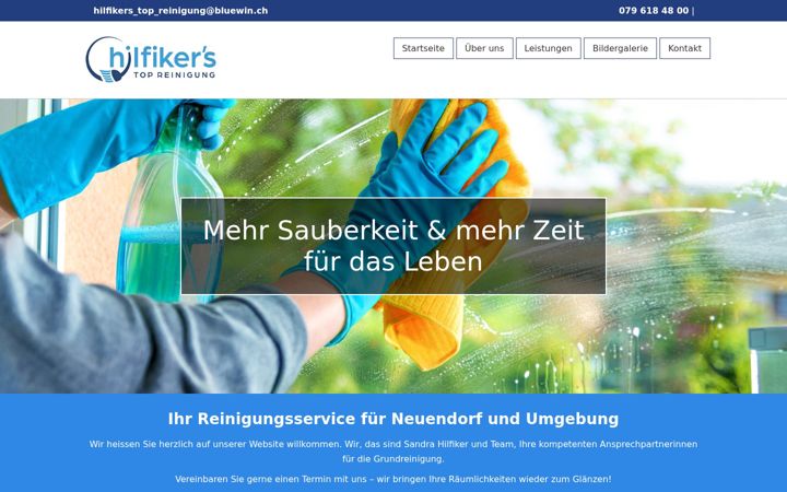 Screenshot of hilfikers-top-reinigung.ch