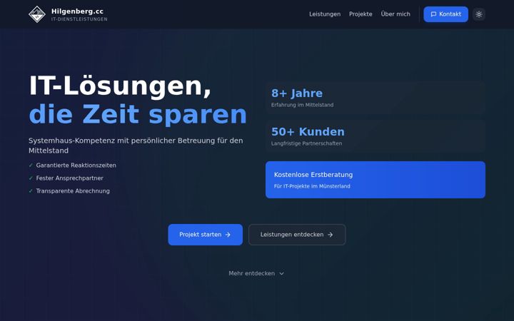 Screenshot of hilgenberg.cc