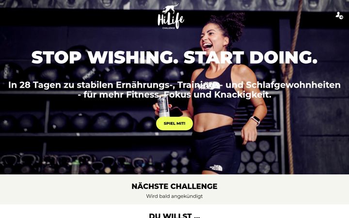 Screenshot of hilifechallenge.net