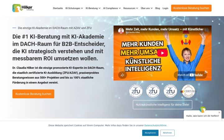 Screenshot of hilker-consulting.de