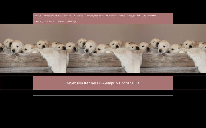 Screenshot of hill-sealpups.com