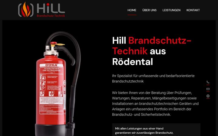 Screenshot of hill-service.de