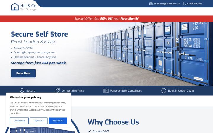 Screenshot of hillandco.uk