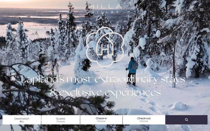 Screenshot of hillavillas.com
