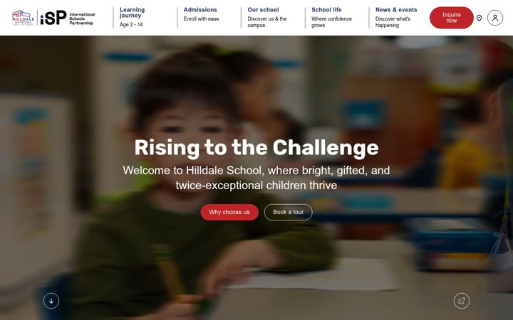 Screenshot of hilldaleschool.org